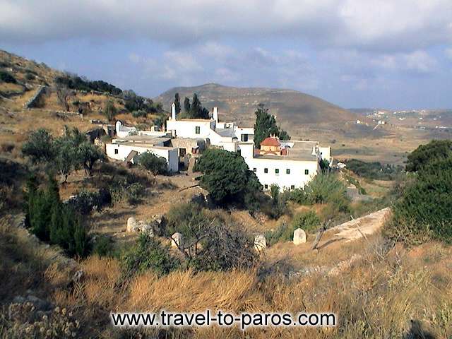 MONI LOGOMVARDAS - The monastery combines the castled architecture with the traditional Cycladic rythm.