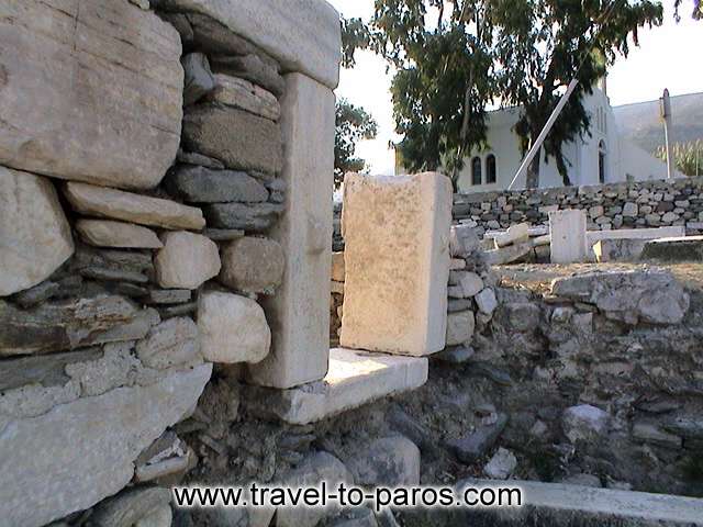 EARLY CRISTIAN BASILICA OF TREIS EKKLISIES - For the construction of the early christian basilica had been used marbles from the ruins of ancient temples.