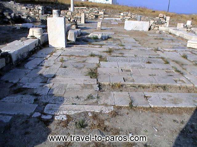 EARLY CRISTIAN BASILICA OF TREIS EKKLISIES - A view of the archaeological area.