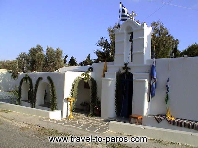 PAROS SMALL CHURCH - In a few hour will begin a local festival.