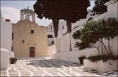 MONI LOGOVARDAS - The precinct of the monastery of Logovardas.