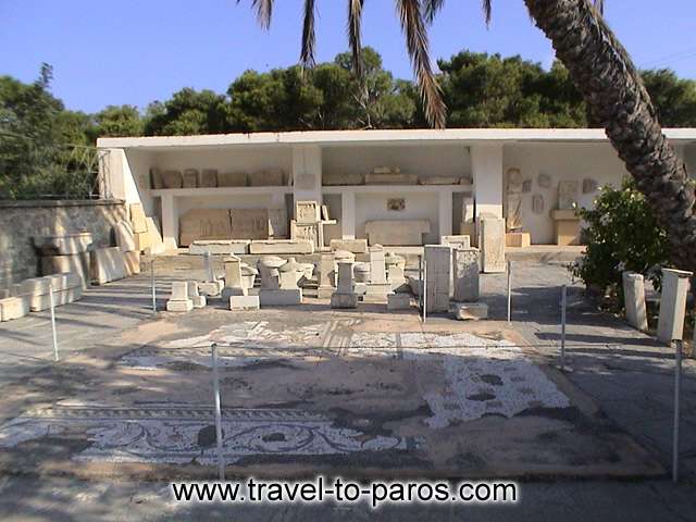ARCHAEOLOGICAL MUSEUM OF PAROS - A view from the grounds of the museum that entertain important antiquities.
