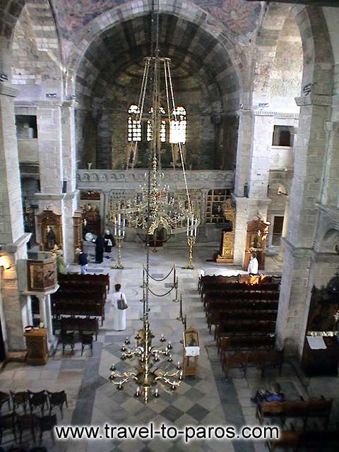 EKATONTAPYLIANI CHURCH - The atmosphere in the church is full from the presence of Virgin Maria.