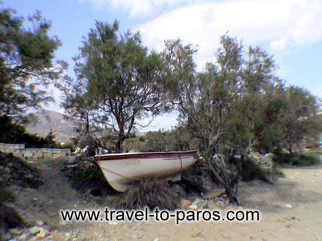 LOLANTONIS BEACH - Fishing boat at Lolantonis beach.