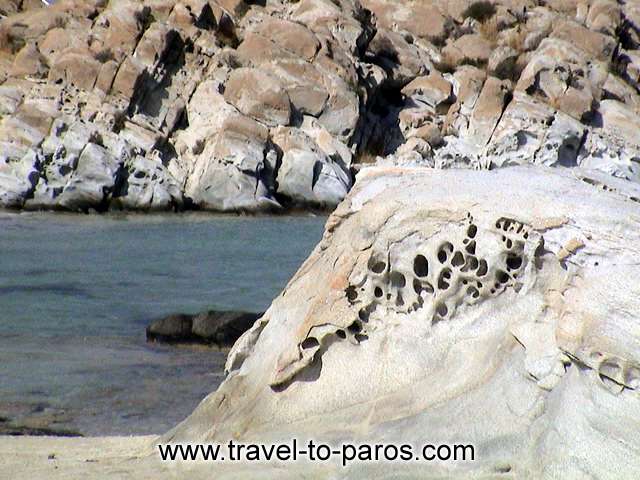 KOLIBITHRES - Kolibithres: the beach with the enchanting cliffs which constitute a geological phenomenon.