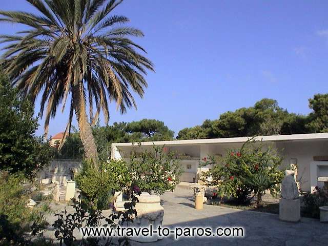 ARCHAEOLOGICAL MUSEUM OF PAROS -  part of discoveries  are exposed in the grounds of the archaeological museum reason of limited space.

