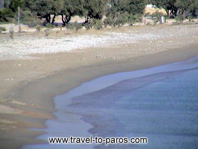 ALIKI BEACH - Alyki beach is very popular to the visitors of Paros. It is found in distance of 13 km from Parikia. 
